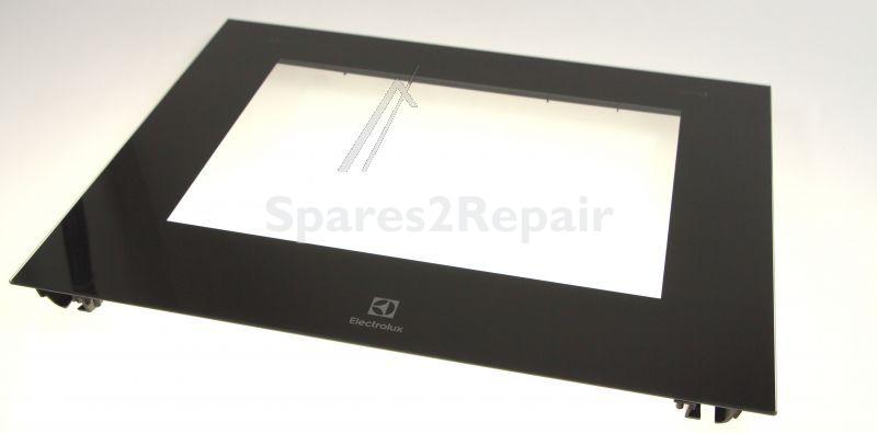 Oven outer Door - 140153635036 Oven Door Outer Black Electrolux 596x465 [Electrolux Aeg]