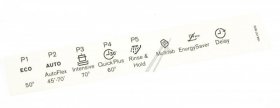 Panel - 1561573005 Programme Plate En Symbols [Electrolux Aeg]
