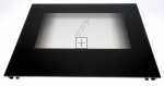 Door Panel - 3428434165 Front Glass Black Faure 494x46 [Electrolux Aeg]