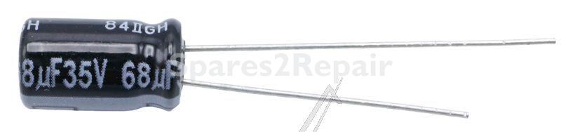 Panasonic 35v Radial Electrolytic 105 De - 68uf-35v Elco Radial Pan 105° 6,3x11,2mm