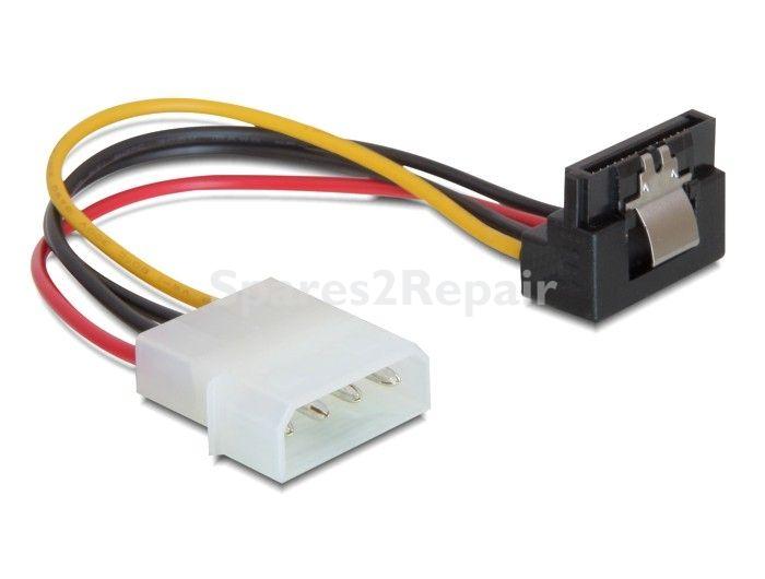 Delock Internal Power Supply Cable - Cable Power Sata Hdd With Metal Clip > 4pin Male– Angled