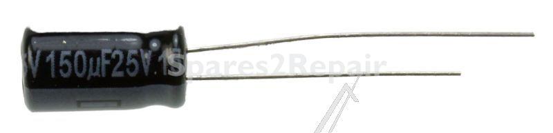 Panasonic 25v Radial Electrolytic 105 De - 150uf-25v Elco Radial Pan 105° 6x11mm