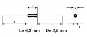 Vishay 0,6w metal Film Resistor - 68r-0 6w Mrs25000c6809fct00 Metal Film Resistor 0207 -rohs-konform-