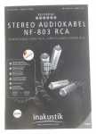 Inakustik Stereo Cable Phono Plug - Referenz Nf-803 Adaptable For Rca 0,75m Audiokabel