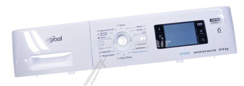 Operating Unit Screen - C00852586 488000852586 Control Panel+handle Ffwdb 96436 [Whirlpool Indesit]