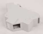 Keystone Module - Et-25186 v3 Keystone Module Holder 1-port For Din Rail In Sub-distributions Plastic
