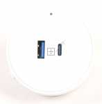 Schwaiger Connection Block - Power-rail Mspw0310 Modular Power Plug White 1x Usb-c And 1x Usb-a On-off Switch