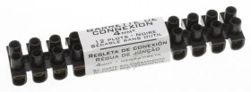 Luster Terminal - Terminal Block Connector, 4 Mm² Black, 12 P