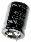 Samsung Radial Electrolytic 85 Degrees - 330uf-250v 2401-004741 C-al 330µf 20% 250v gp bk 22x30mm 10mm