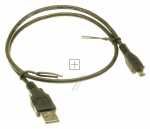 Compatible Typ a plug-typ b plug Usb 2.0 - Usb Lead - Usb-a Plug - Usb-b-micro-plug 0 5m -bk