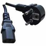 Compatible Cold Mains Plug And Lead - Power Cord Cold 2 5m Black