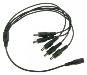 Delock Cable/plugs/adapter - Cable Dc Splitter 5.5 X 2.1 Mm 1 X Female > 5 X Male