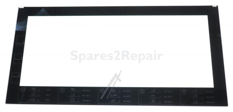 Glass Plate For Oven - 140060156027 Door Glass silkscreened 524x26 [Electrolux Aeg]