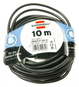 Brennenstuhl Power Supply Cable - 1165460 Extension Lead High Quality 10m H05vv-f 3g1 5