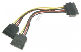 Delock Internal Power Supply Cable - Cable Power Sata 15 Pin > 2 X Sata Hdd – Straight