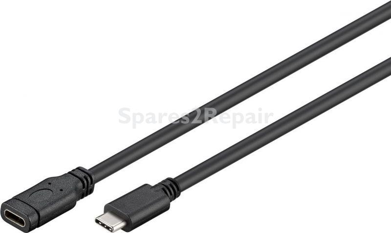 Goobay Extension Cable Usb - Usb-c Extension Cable 1 M, Black