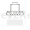 Control Knobs - 140165199047 Knob Index White [Electrolux Aeg]