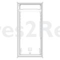 Fridge Door - 2256521028 Fridge Door 538x1032mm [Electrolux Aeg]