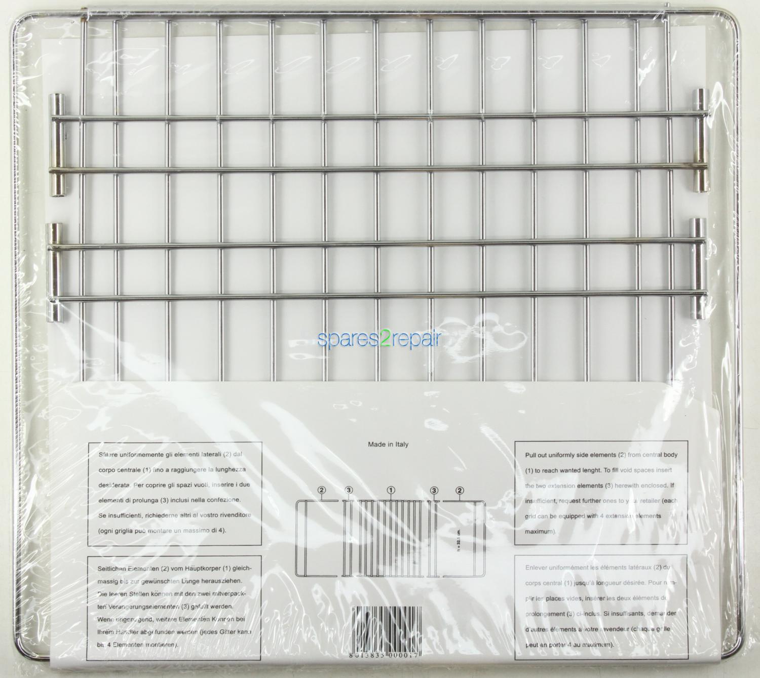 Universal Adjustable Oven Shelf - 35cm to 56cm x 32.5cm